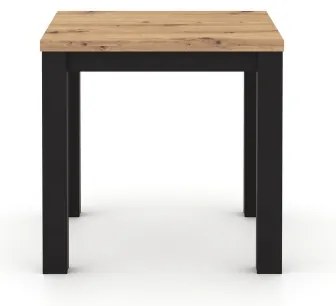 ZARO bővíthető étkezőasztal, artisan tölgy/fekete