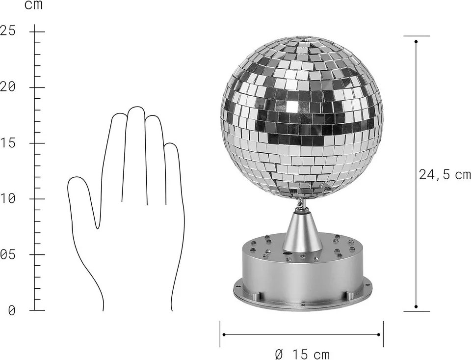 DISCO gömb, világítással