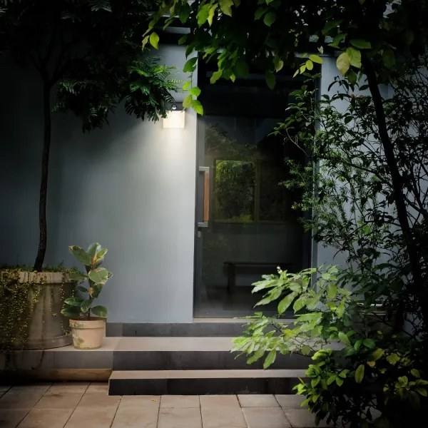 Brilagi-LED kültéri fali lámpa szenzorral TERNI LED/12W/230V fekete IP44