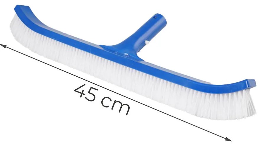 Hajlított medence tisztító kefe 45 cm