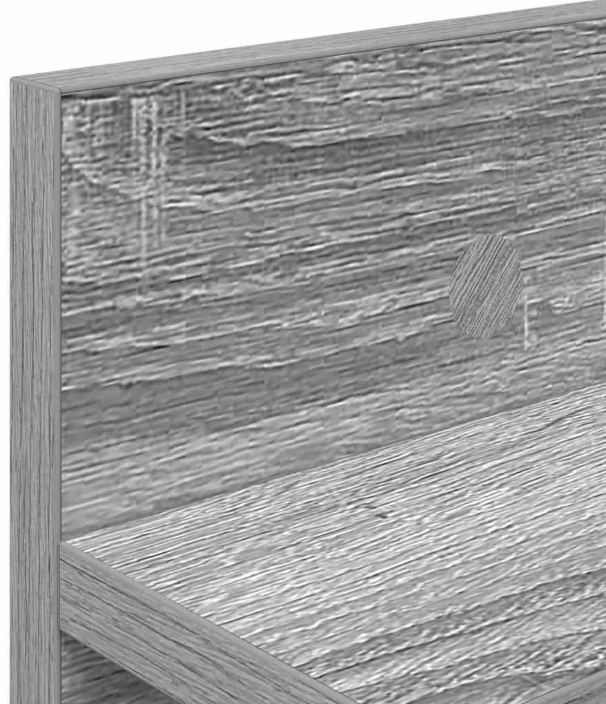 Fali Kabáthorog Szürke sonoma 80 x 10.5 x 18 cm Faanyag