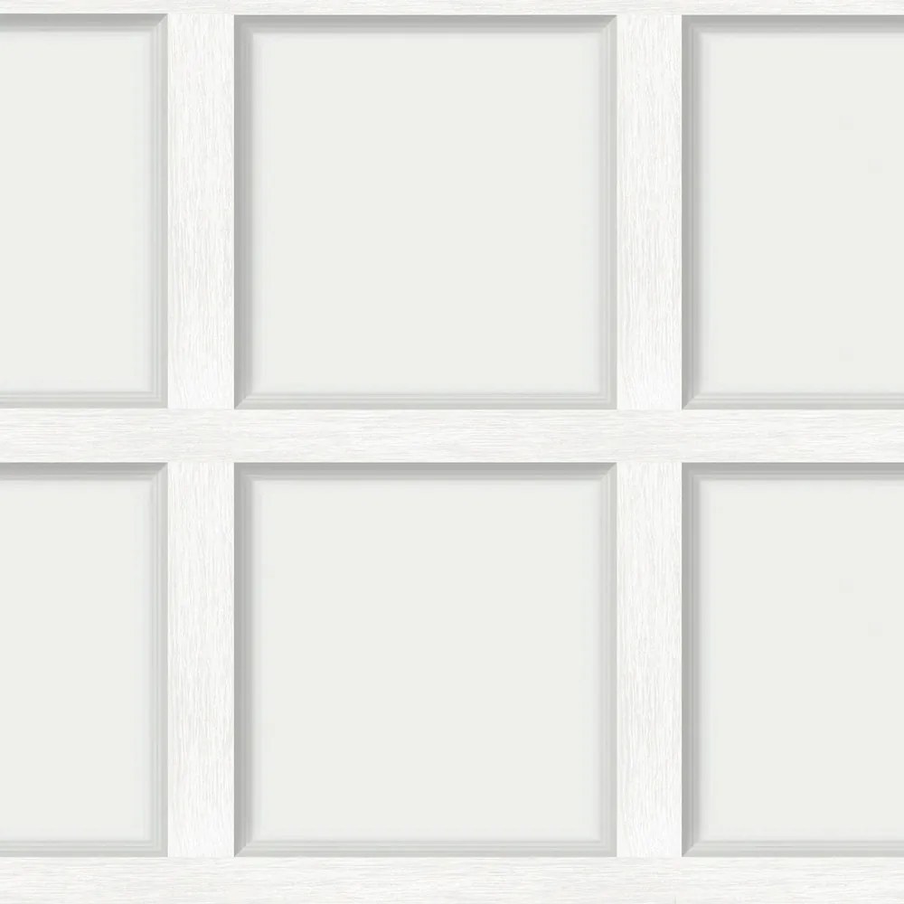 Tapéta Fehér Burkolat Angol Fa 3D Hatás