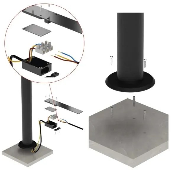 LED Kültéri flexibilis lámpa NIKA LED/12,5W/230V IP44 50 cm