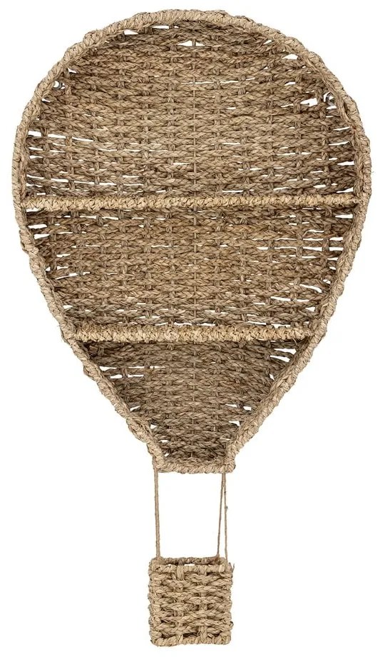 Natúr színű tengerifű gyerek fali könyvespolc 59x105 cm Ditter – Bloomingville Mini