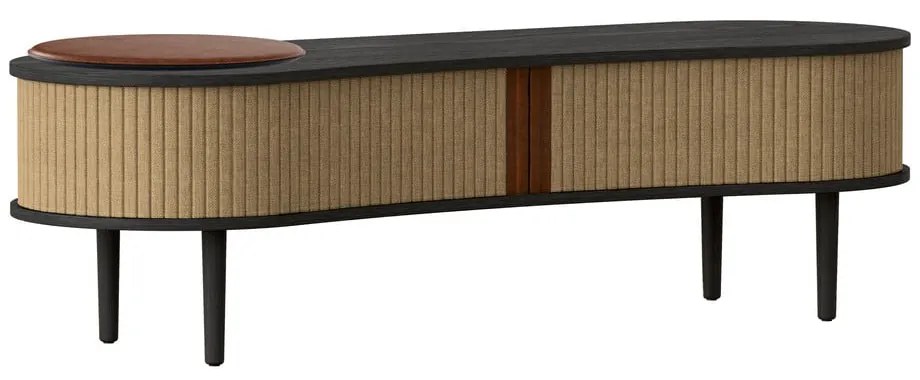 Barna TV-állvány tölgyfa dekorral 140x40 cm Audacious – UMAGE