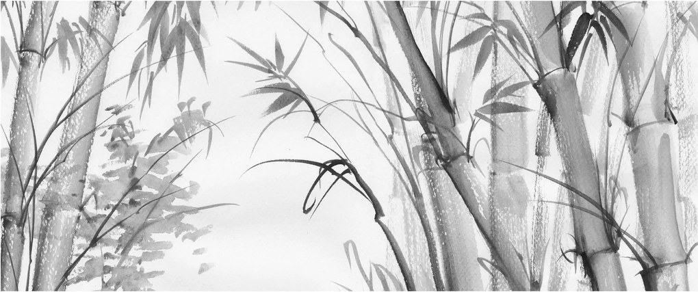 Kép - Bambusz erdő (120x50 cm)