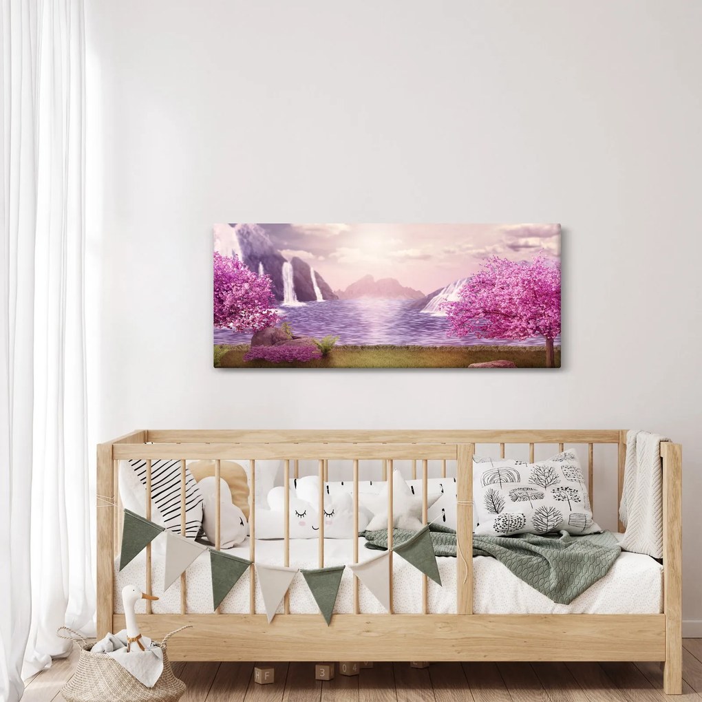 Tó képe (120x50 cm)