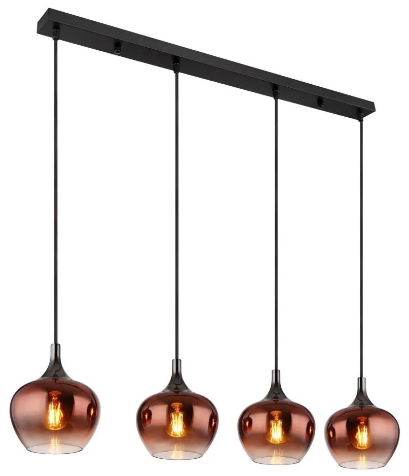 Globo 15548-4HG - Csillár zsinóron MAXY 4xE27/40W/230V réz