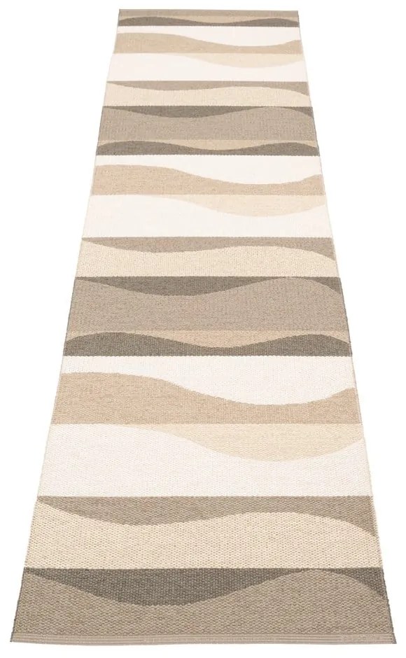 Barna-bézs kültéri-beltéri futószőnyeg 70x300 cm Urvi Earth – Pappelina