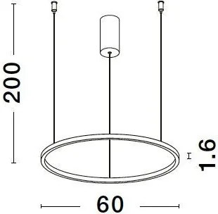NOVALUCE 9345602 TARQUIN Modern Led Függesztett Lámpa LED IP20