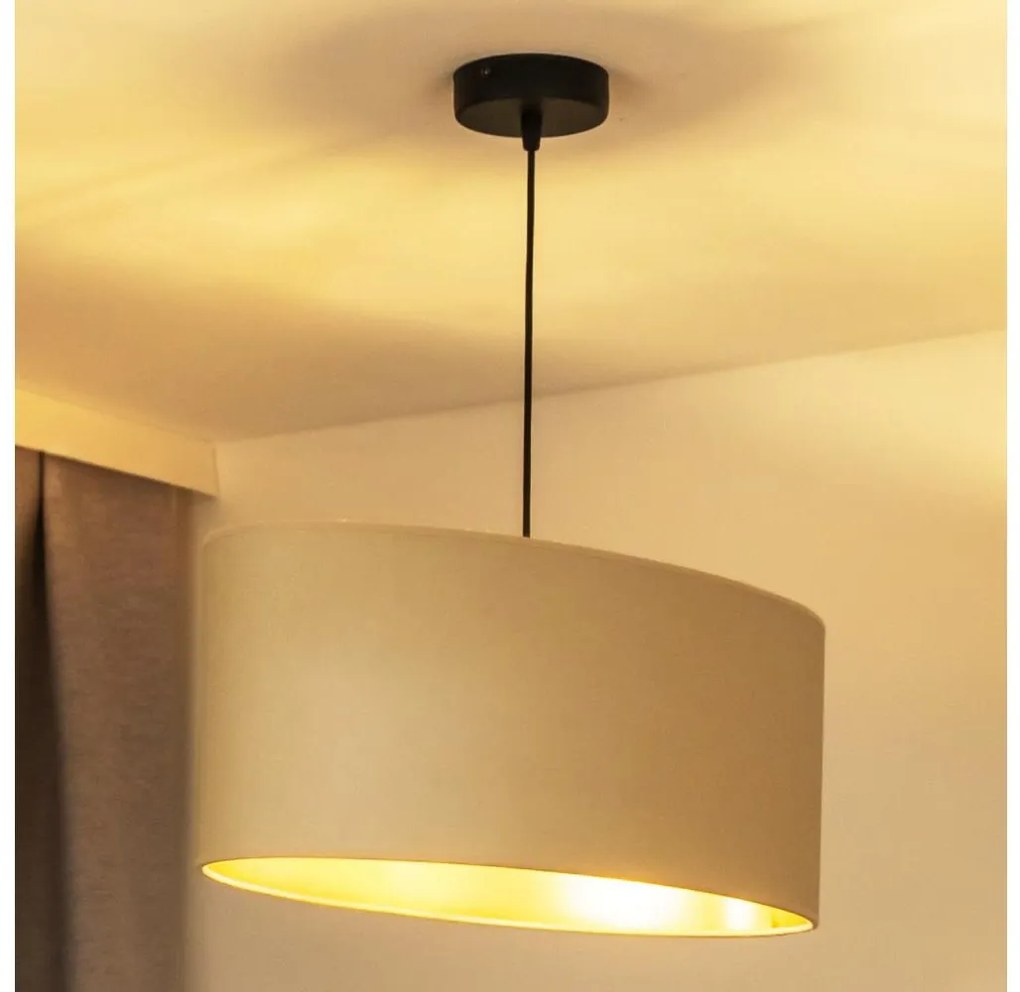 Duolla Duolla - Csillár zsinóron OVAL VEGAN 1xE27/15W/230V krémes DU603331