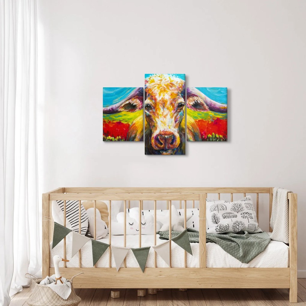 Kép - Festett tehén (90x60 cm)