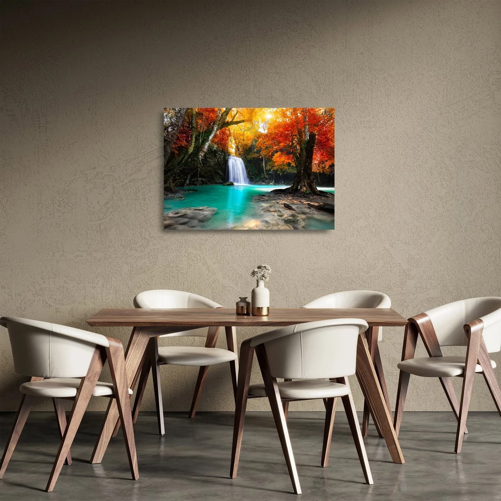 Kép - Smaragd lagúna (üvegen) (70x50 cm)