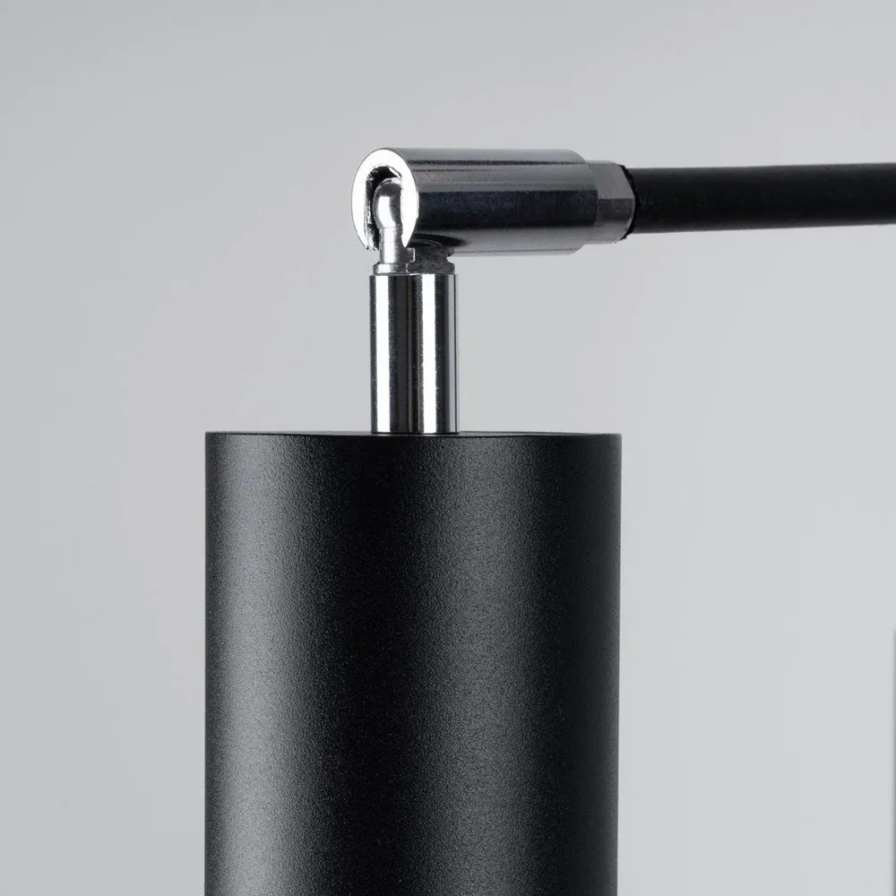 Fekete fém függőlámpa Virta – Sollux