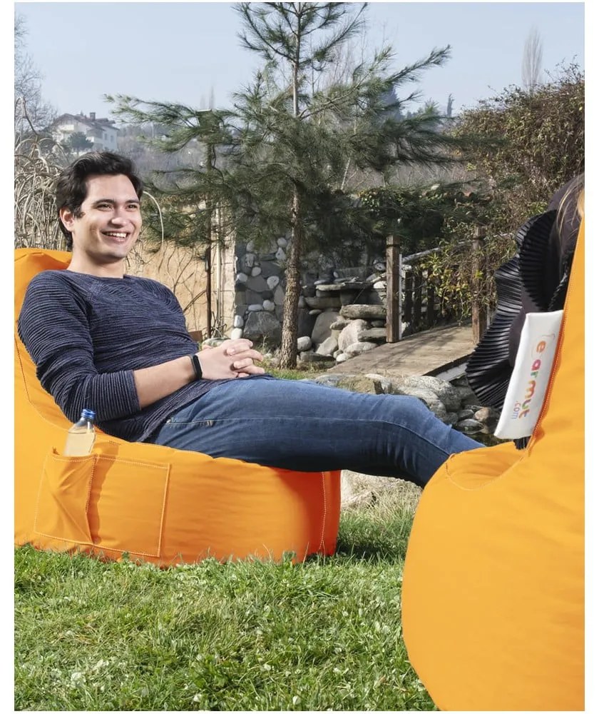 Narancssárga babzsákfotel EVA Sport – Floriane Garden