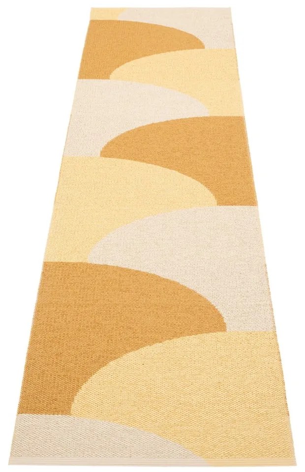 Okkersárga kültéri-beltéri futószőnyeg 70x270 cm Hill Ochre Pale Yellow – Pappelina