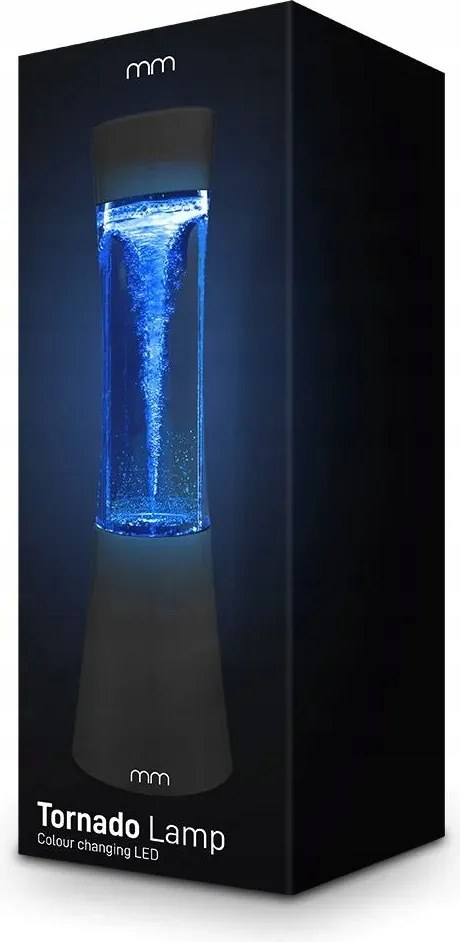 Éjjeli Lámpa Led Üveg Tornádó Szuper Hangulat 30 CM Ajándék Dekoráció