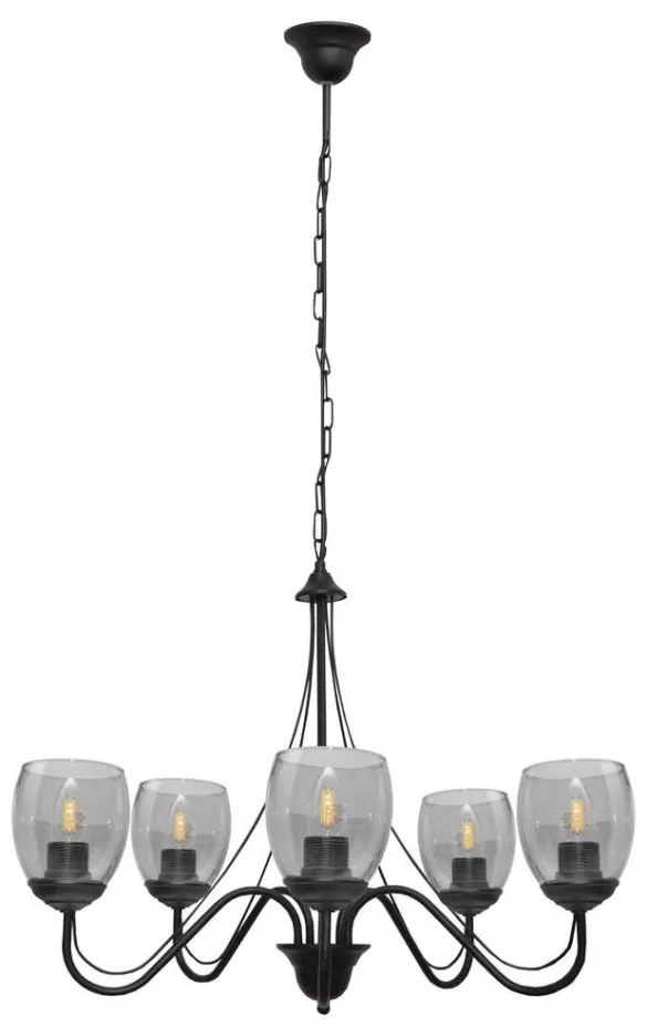 Csillár láncon ALLENA 5xE27/15W/230V