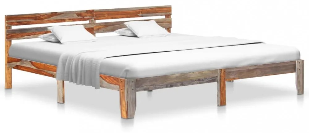 tömör fa ágykeret matrac nélkül 200 x 200 cm