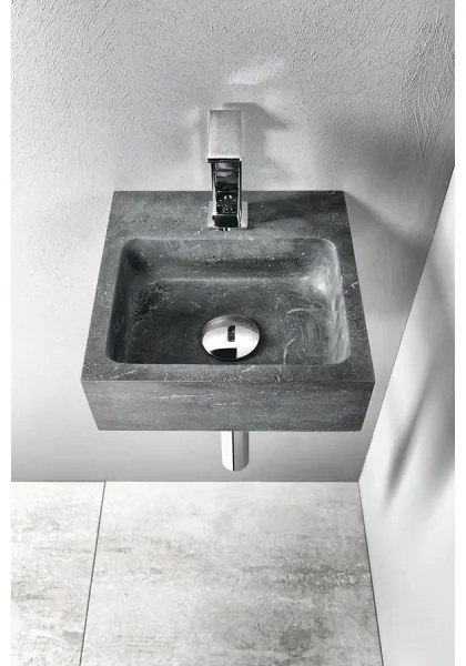 Sapho - BLOK fali mosdó 30x30 cm antracit