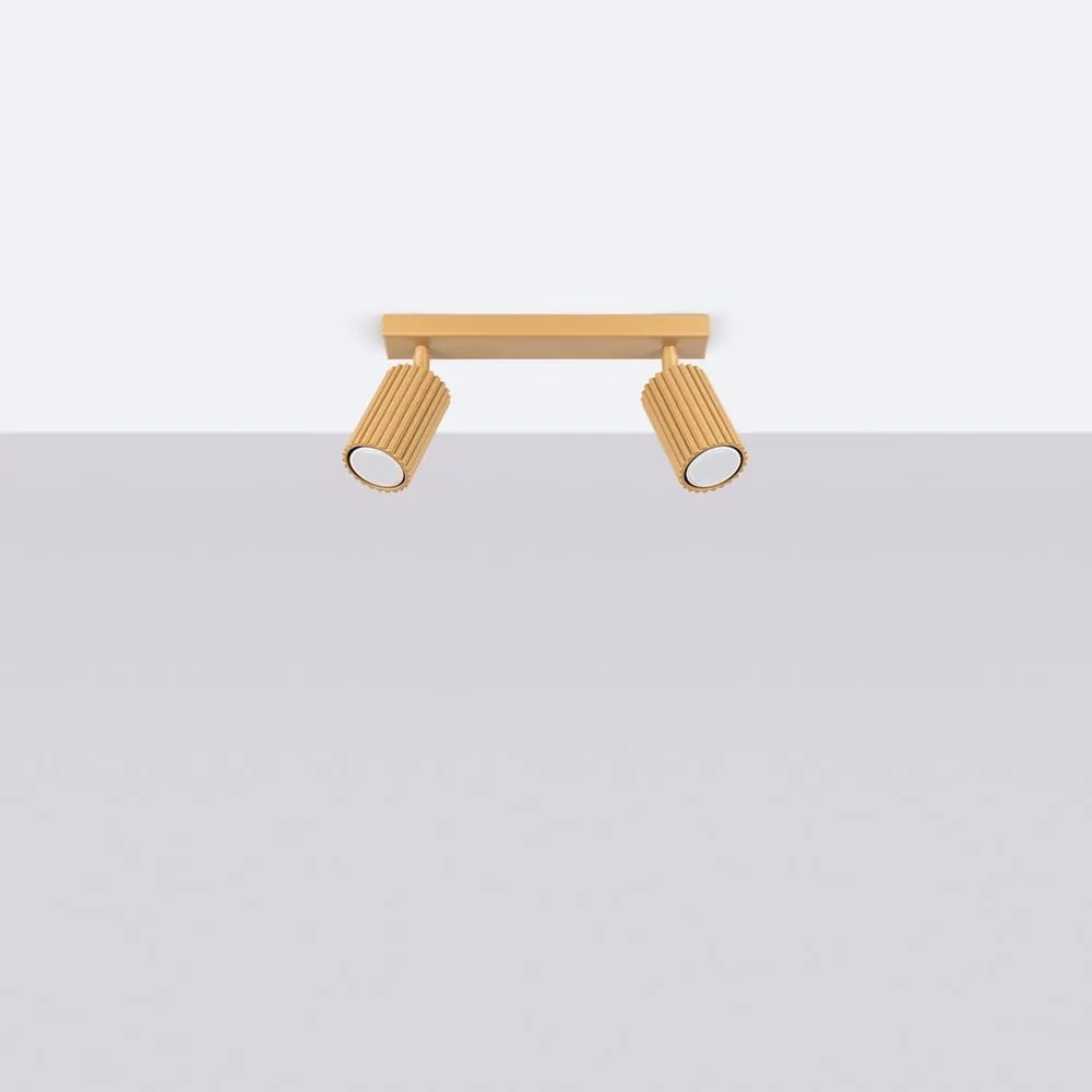 Aranyszínű spotlámpa 6,5x30 cm Gleam – Sollux