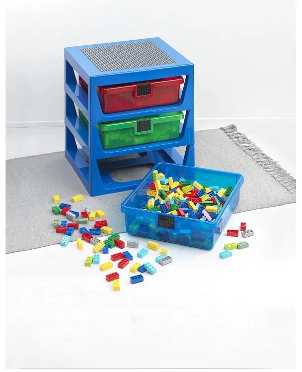 Storage kék rendszerező 3 fiókkal - LEGO®