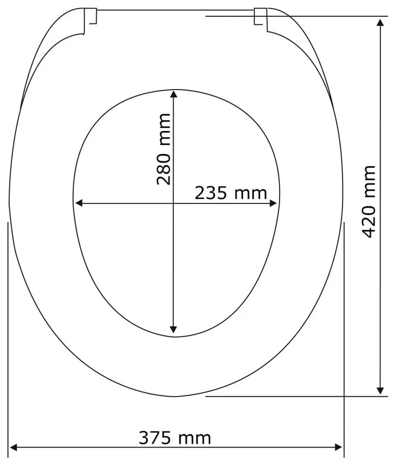 Syros 2 az 1-ben WC-ülőke, 44 x 37,5 cm - Wenko