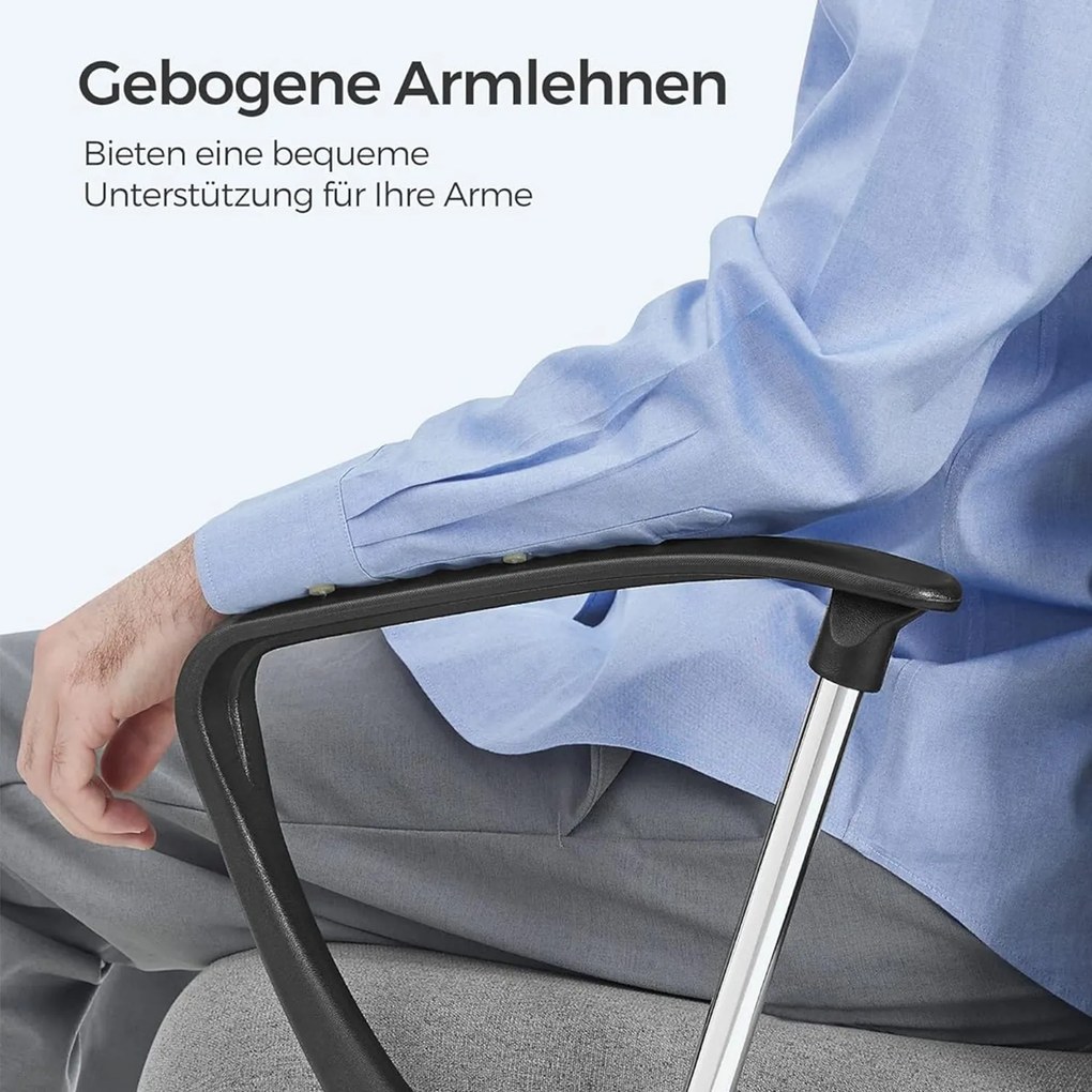 Irodai szék, ergonomikus szék párnázott üléssel, szürke
