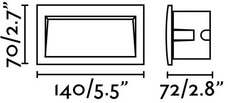 FARO 70147 - LED Kültéri beépíthető lámpa SEDNA-2 LED/3W/230V IP65