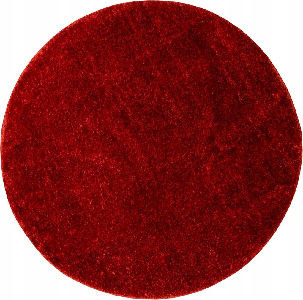 Fürdőszobaszőnyeg Kerek Csúszásgátló Puha Piros Malmo átm. 140 cm