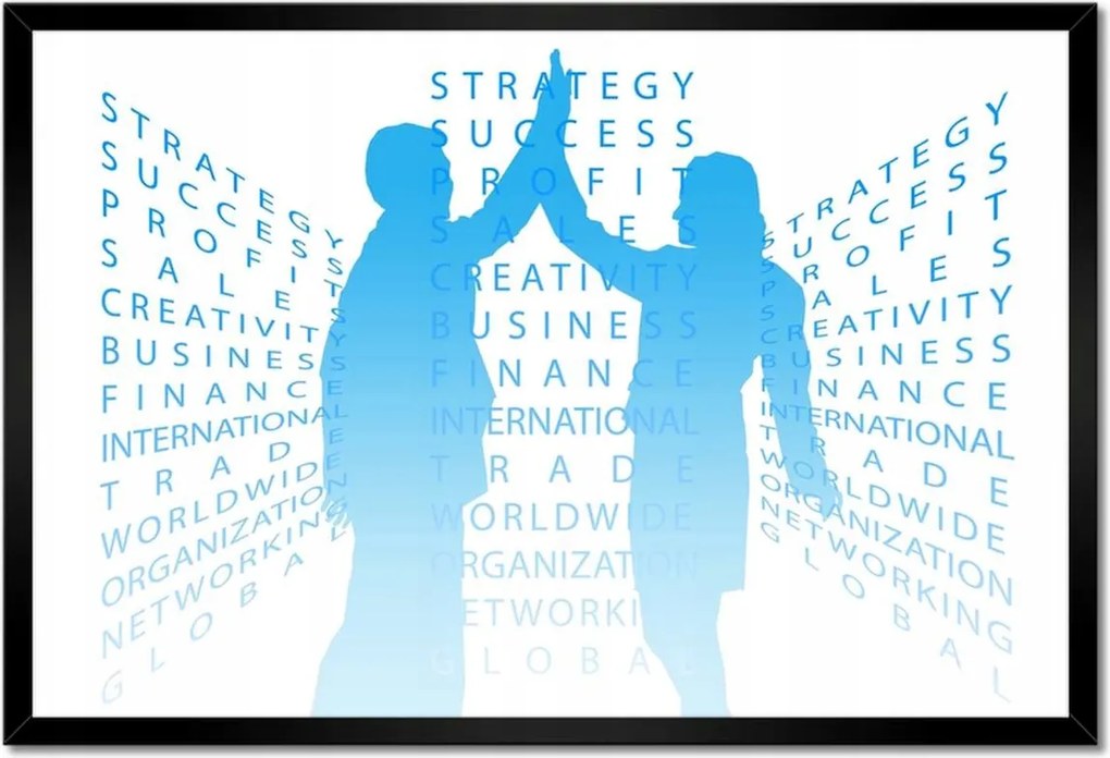 Poszterek keretben 60x40 Sikeres együttműködés