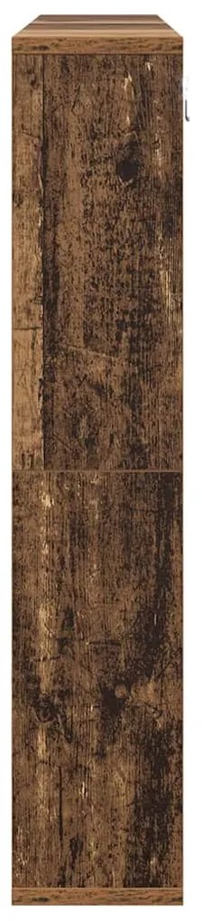 Tükörszekrény polcokkal Régi fa 91 x 15 x 76.5 cm Faanyag