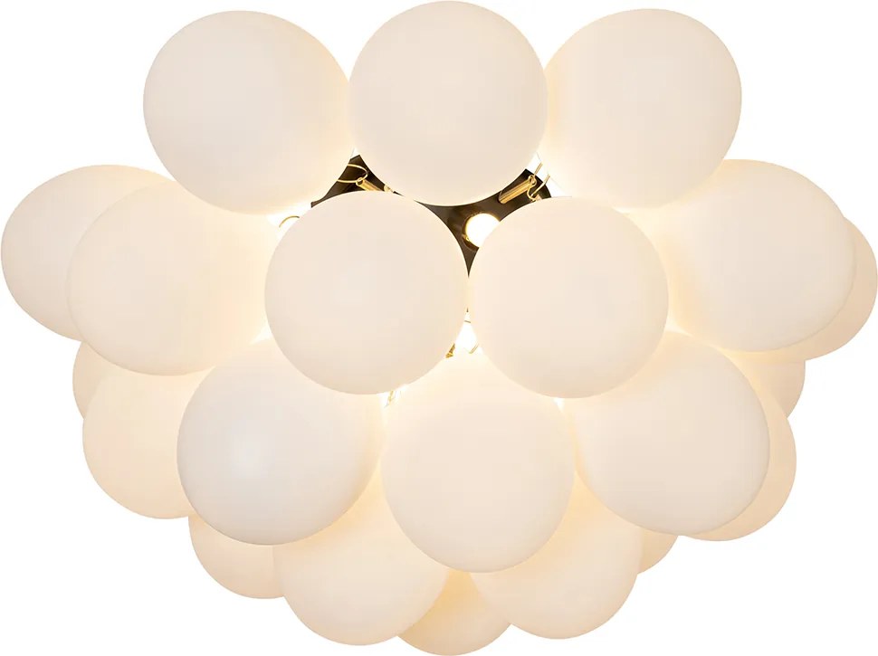 Okos mennyezeti lámpa fekete opálüveggel, 6 izzós, Zigbee G9 - Uvas