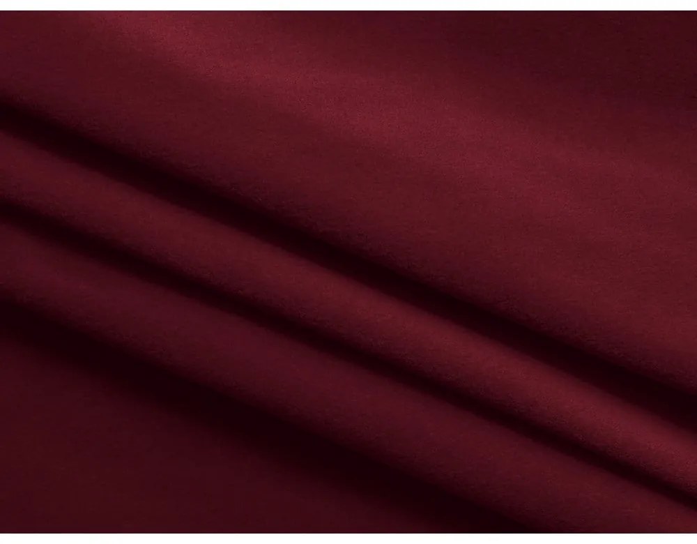 Borvörös bársony kinyitható-tárolóhelyes sarokkanapé (jobb oldali-heverő résszel) Kapua – Makamii