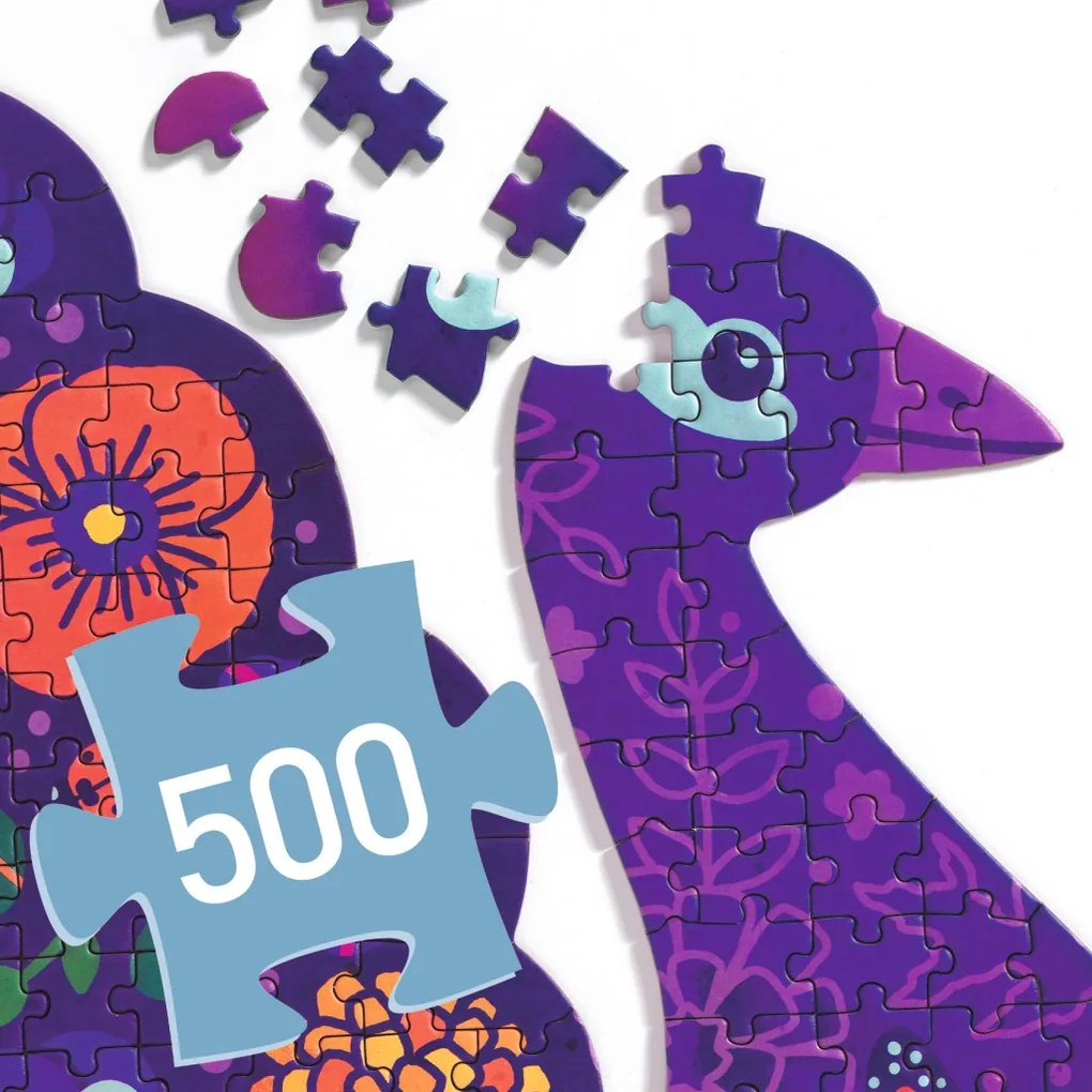 Művész puzzle - Páva, 500 db-os - Peacock