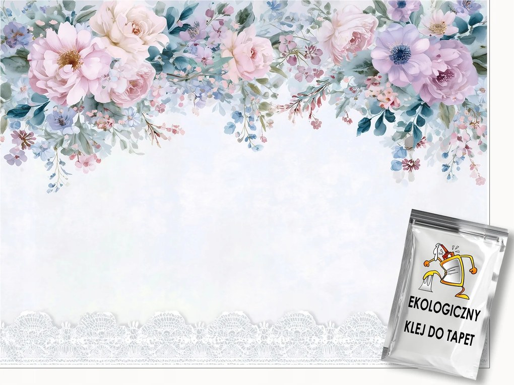 Fotótapéta Virágok Lógó Beton Hálószoba Nappali Tapéta Flizelina 250x175