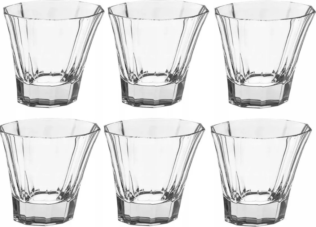 Bohemia Boston Whisky Pohár Készlet 6 db Kristály Üveg 330 ml