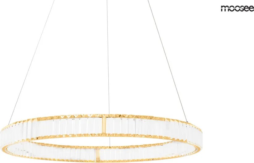 KING HOME MSE020100173 LIBERTY Kristály Függesztett Lámpa Arany LED IP20