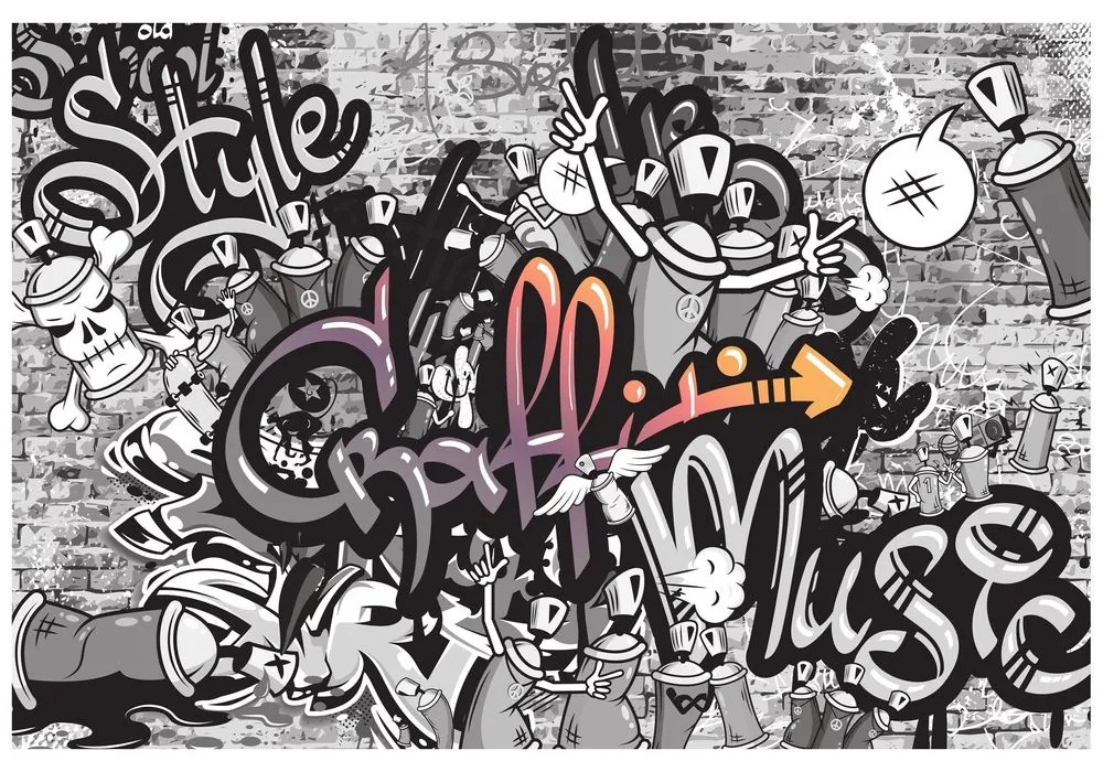 Tapéta modern graffitti művészet