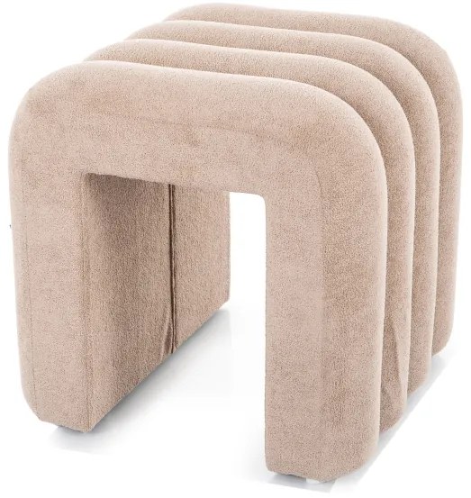 Bézs kialakítású puff TICA