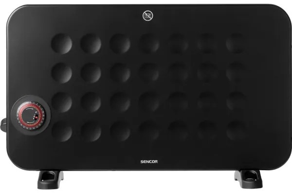 Sencor - Elektromos konvektoros fűtés 750/1250/2000W/230V termosztát IP24 fekete