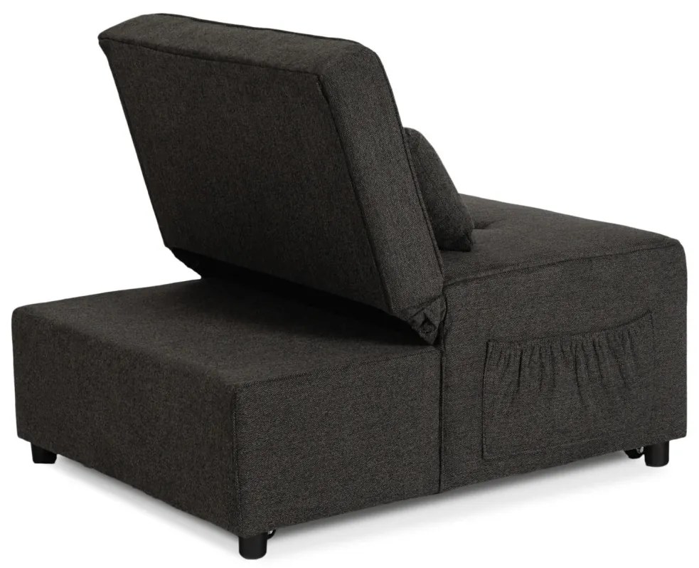 Ágyazható Fotel Fekete Színben. IBERIS 80 cm