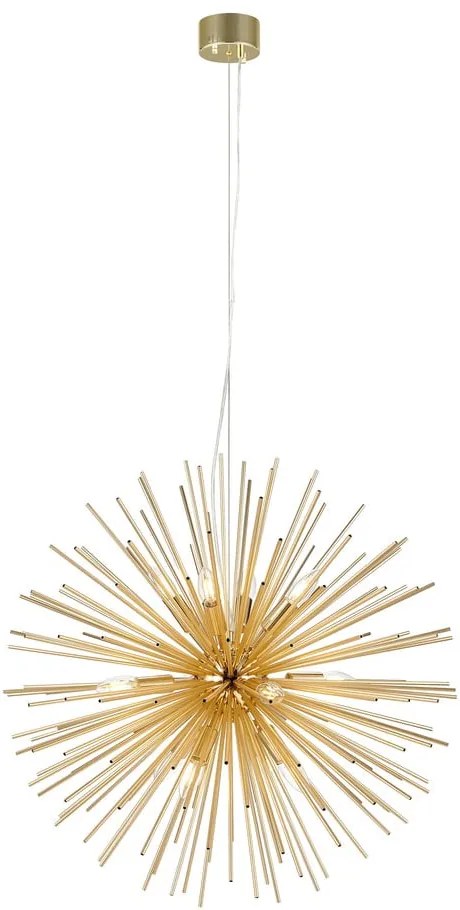 Aranyszínű függőlámpa fém búrával 72x72 cm Soleil - Markslöjd