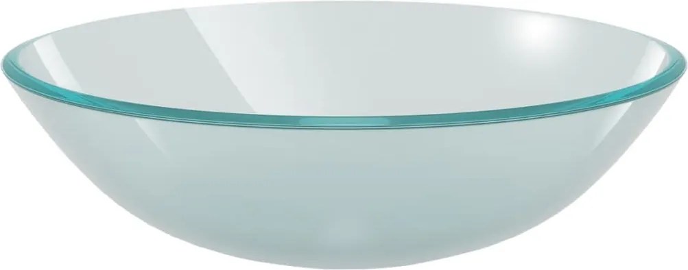 vidaXL 42 cm-es edzett üveg mosdókagyló matt