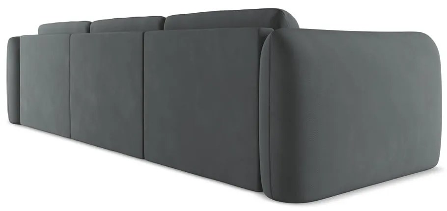 Sötétszürke sarokkanapé (jobb oldali) Hoku – Makamii