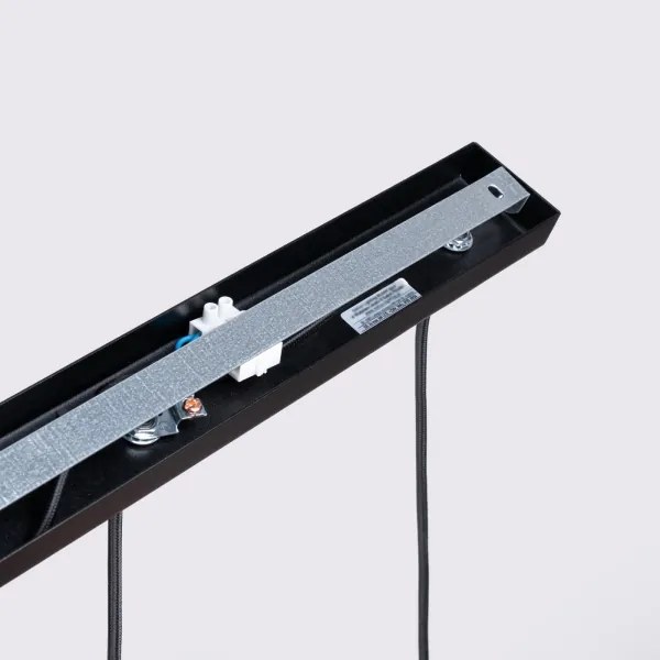 Sollux SL.1575 - Csillár zsinóron KARBON 3xGU10/10W/230V fekete