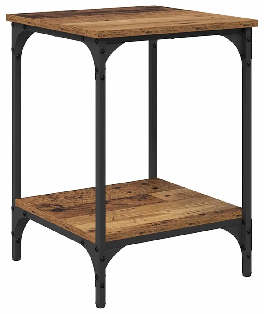 vidaXL Dohányzóasztal Öreg fa 40 x 40 x 55 cm Faanyag