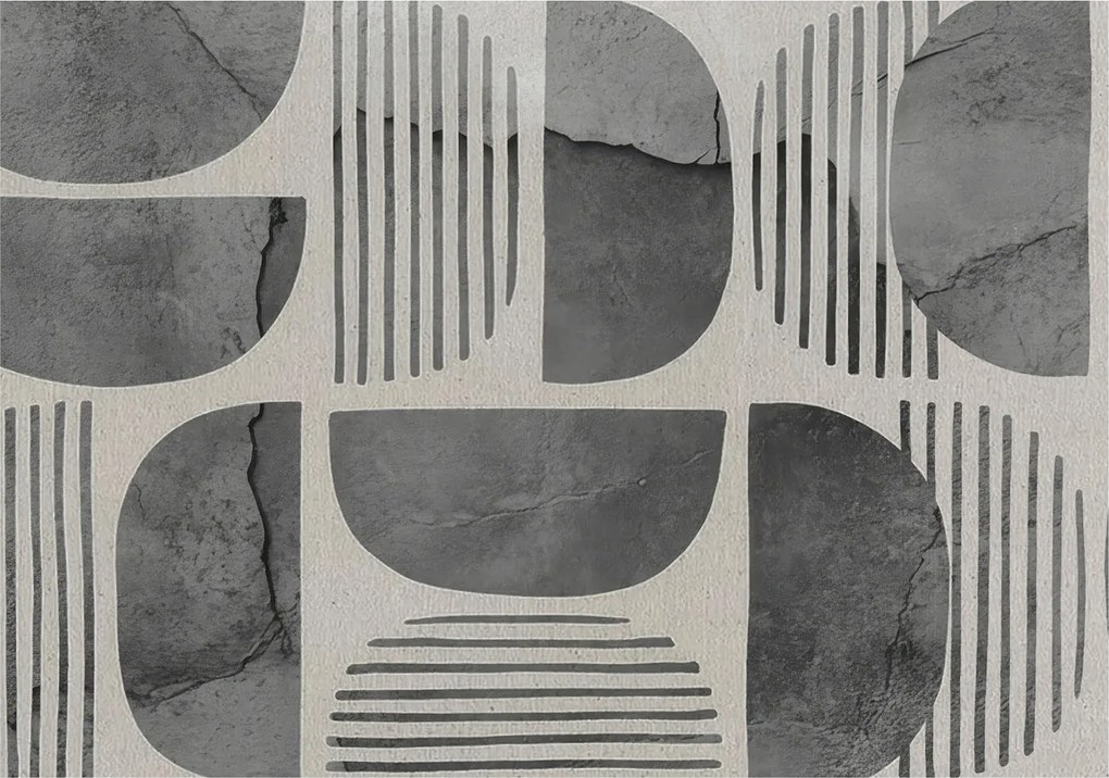 Fotótapéta Flizelina falra 3D Loft Geometriai formák 208x146 Ragasztó