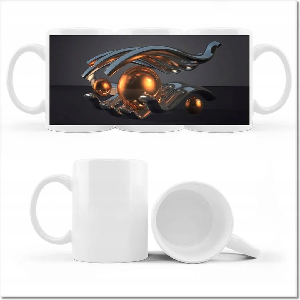 Nyomott mintás bögre Golyók a kézben