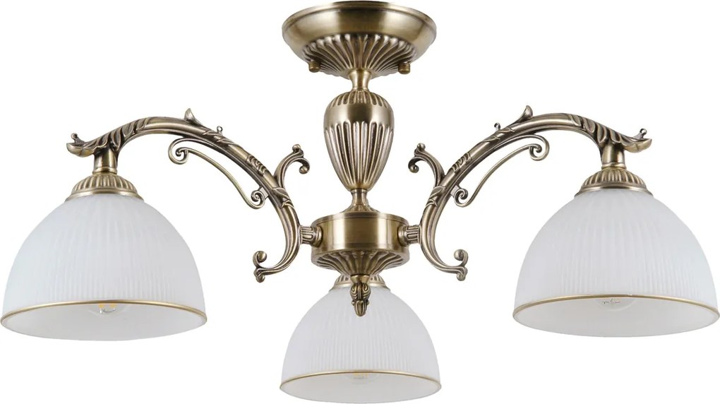 Italux klasszikus csillár feneza antik bronz fehér itxpnd-5122-3